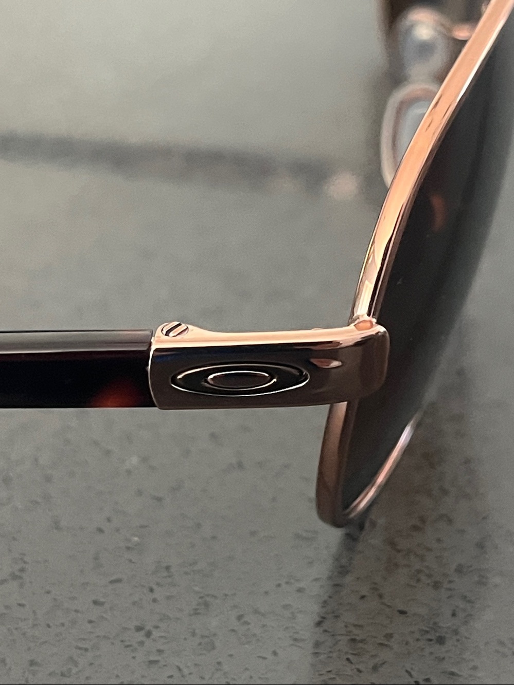 Oakley Feedback Rose Gold Aviator Sunglasses - Picture 6 of 16